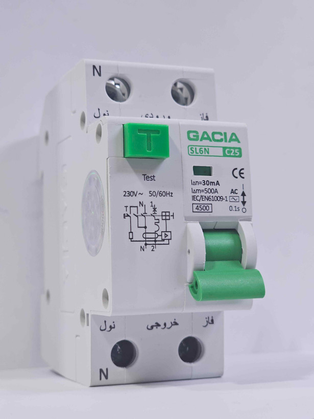 محافظ جان RCBO مدل SL6N1P25